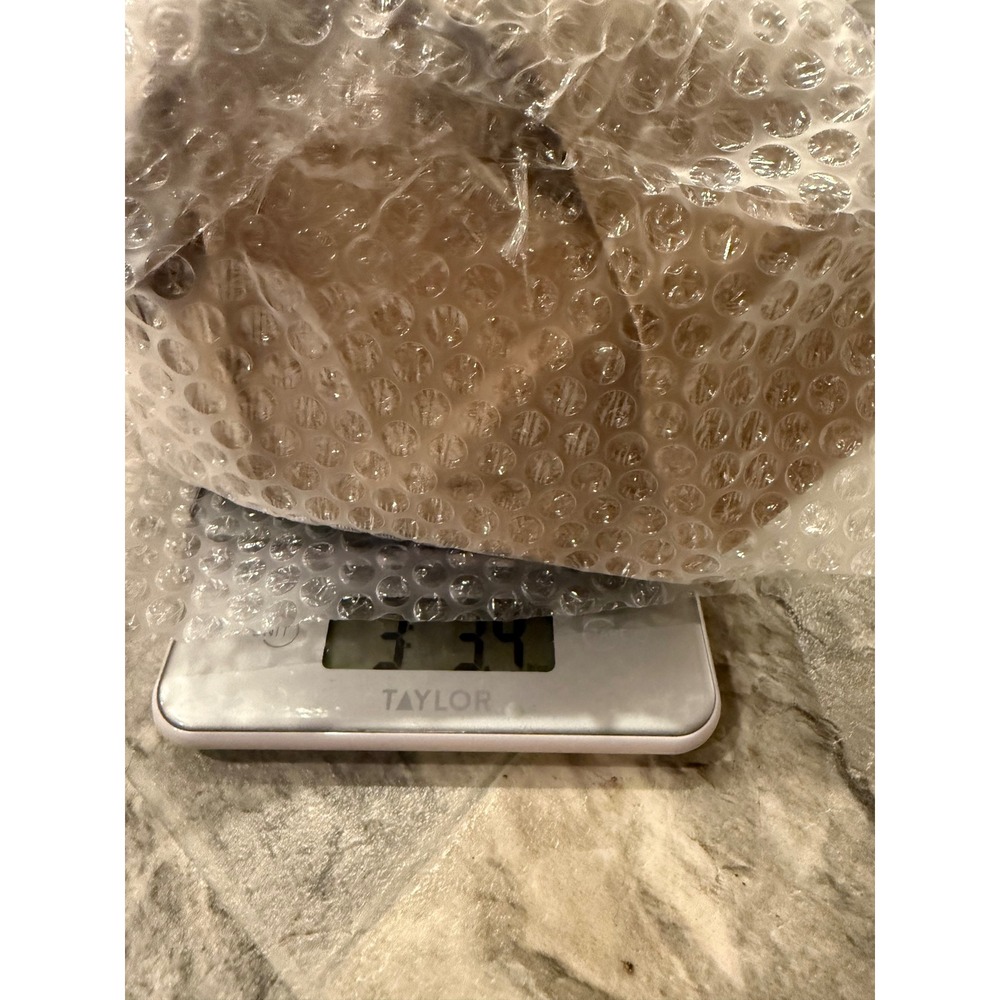Vintage Italian Crystal Decagon Bowl with Silverplate Base Made in Italy Faceted - Picture 8 of 9